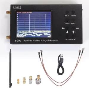 SA6 Handheld Spectrum Analyzer 35-6000 MHz Touchscreen Portable Signal Source with Tracking Generator