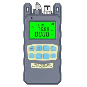 SAIVXIAN All-in-One Optical Fiber Cable Tester 1mw/10mw Optical Power Meter -70+10dbm Visual Fault Locator Gray SC/FC FTTH WiFi