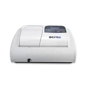SCITEK Ratio Recording Double Beam UV VIS Spectrophotometer 190 1100nm Auto Wavelength Setting Silicon Photodiode Detector