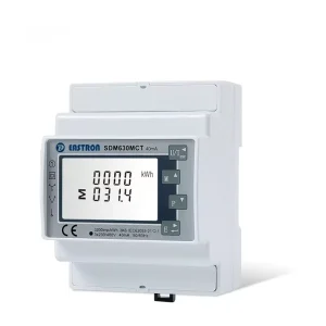 SDM630MCT 40mA Three Phase DIN Rail Energy Meter 40mA CT Input RS485 Modbus Bi directional Solar PV Smart Power Meter With 3CT
