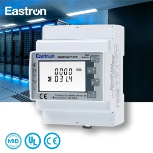 SDM630MCT TCP MID Approved 1A 5A CT Operated Multi parameters Measurement Din Rail Three Phase Power Meter Energy Meter