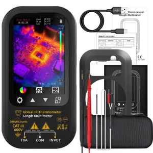 SH6 SH9 SH7 2-in-1 Visual IR Thermometer and Graph Multimeter with 15 Color Palette Modes and Type-C Interface