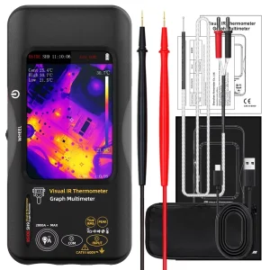 SH9 High-Resolution Thermal Imager <60mK Sensitivity Adjustable Emissivity 20000-Word Multimeter Touch Screen AC/DC 10A