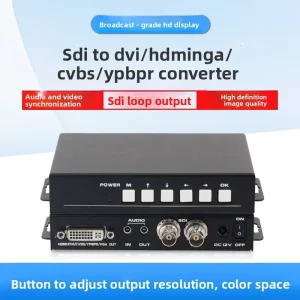 SPL-SDI-MAV Universal Switcher Supports SDI Signal Conversion DVI VGA CVBS YPBPR Converter 1920×1080 Resolution