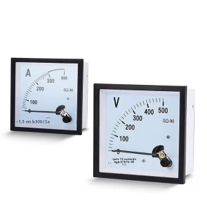 SQ 96 Pointer Board Meter Overload Meter 600A AC Current Voltmeter 500V