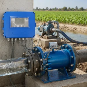 SS316 Inline Ultrasonic Flow Meter Explosion Proof for Chemical Alcohol Process Pipeline Detection