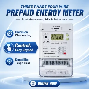 STS Three Phase Four Wire DLMS Prepaid Electric Meter GPRS/PLC/RF 1.0 Accuracy Class Industrial Factory Power Consumption Energy
