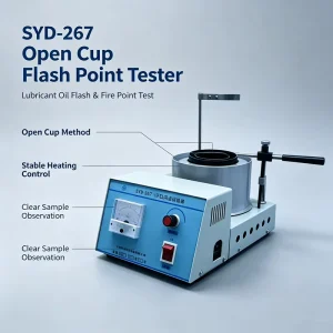 SYD 267 Open Cup Flash Point Tester for Petroleum Lubricating Oil GB T 267 Standard