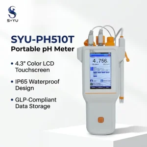 SYU PH510T Waterproof Dustproof ph Meter 2.000 to 20.000 pH Range for Online Water Quality Laboratory Measurement