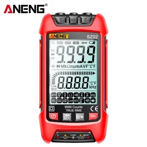SZ02 Digital Multimeter 9999 Counts True RMS Auto Capacitance Temp Resistance and Transistor Smart Tester