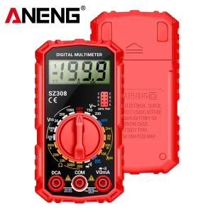 SZ308 4-Digit Digital Multimeter AC/DC Tester 750V AC 1000V DC Voltage 2mA-10A Current Range Low Battery Indicator