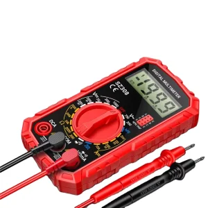 SZ308 Digital Voltage Resistance Meter AC DC Current Meter Electrician LCD Backlight Ohm Square Wave Test Vehicle Tools