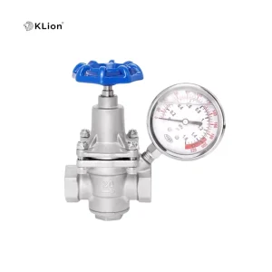 Safety Pressure Reducing Valve Regulator Gauge DN15-DN50 Stainless Steel Female NPT/BSPT for Water Heating System