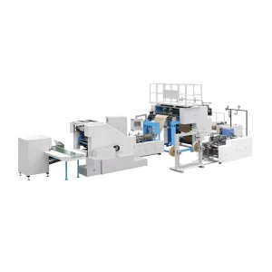 Semi Automatic Sheet Fed v Paper Bag Making Machine Customized Colors