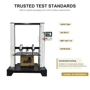 Servo Control Carton Box Compression Tester Package Container Crush Strength Test Equipment Corrugated Box Compression Tester