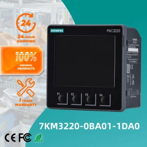 Siemens New Original 7KM3220 0BA01 1DA0 PAC3220 Power Monitoring Device Electric Panel Power Analyzer Industrial Energy Meter