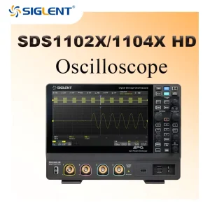 Siglent Oscilloscope SDS1102X HD/1104X HD/1202X HD/1204X HD 12-bit 2/4 Channels 2G Sampling Rate 100MHz/200MHz