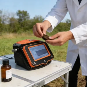 Simplified Soil Testing Portable X Ray Spectrometer P5S US SDD Detector 50kv for On Site Analysis Mg U Elements Mineral Soil Oil