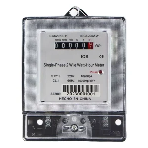 Single Phase 1 Class Precision Digital Electric Meter Two Wire KWH Watt hour Meter