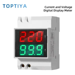 Single Phase DIN Rail Digital Energy Meter AC Voltage Current Power KWh Meter with LED Display