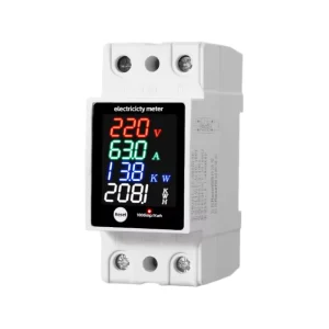 Single Phase Din Rail Digital Electricity Meter AC Voltage Current Power Energy KWh Meter with LED Display