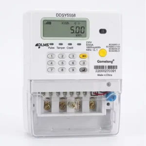 Single Phase Dual Source Meter STS Keypad Electric Meter Prepaid KWh Meter with Bluetooth