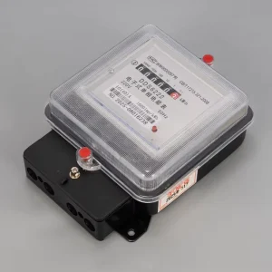 Single Phase Electronic Energy Meter Iron Black Shell Semi-transparent Counting Smart Display Electric Meter