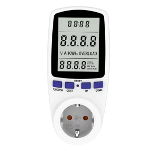 Single Phase LED Display Smart Socket Power Meter with Energy Metering and Billing Function Class 1.0 Accuracy 16A 230V
