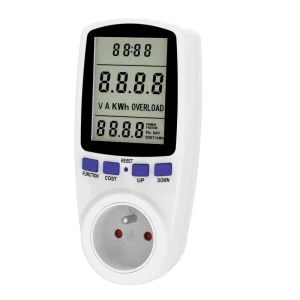Single Phase LED Display Smart Socket Power Meter with Energy Metering and Billing Function Class 1.0 Accuracy 16A 230V