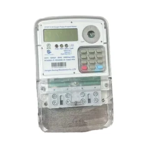 Single Phase Smart Power Energy Meter STS Prepaid KWH Meters with All In One Keypad LCD Display