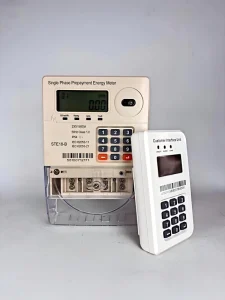 Single Phase Smart Prepaid Electricity Meter GPRS LoRaWAN STS IEC Compatible AMI LCD Display Class 1.0 Accuracy 100A Max Current