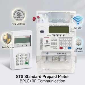 Single Phase Split Type STS Keypad Electric Meter Prepaid KWh Meter Smart Meter With Customer Interface Unit