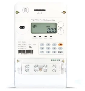 Single Phase Two Wire Smart Digital Keypad Infrared RF Prepaid Electricity Token Meter Grey Energy Meter RS 485 RF PLC Digital