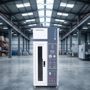 Single Wire and Cable Vertical Flame Tester with Scaled Flowmeter Cable Flammability Testing Equipment for IEC Standards