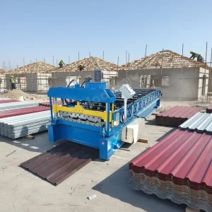 Single layer Color Steel Metal Roofing Sheet Roof Tile Cold Roll Forming Folding Making Machine
