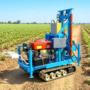 Small 35HP Diesel Crawler Water Well Drilling Rig All Terrain Crawler Drilling Machine for Africa Farm Water Project