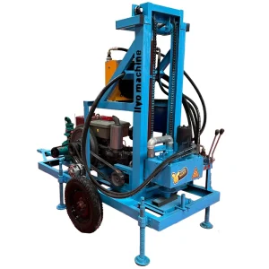 Small Deep Hole Portable Gasoline Powered Rotary Drilling Rig for Water Well Boreholes with Max 150m Depth