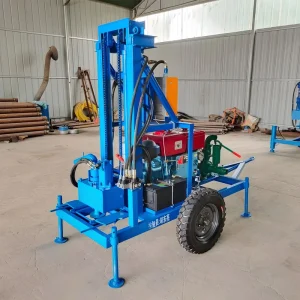Small Deep Hole Portable Well Water Borehole Drilling Rigs Machine