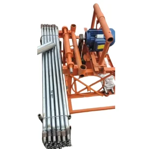 Small Portable 80m Depth Gasoline Mini Manual Rotary Boring Water Well Drilling Rig Machine