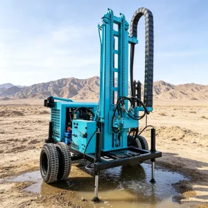 Small Portable Water Well Drilling Rigs Trailer Mining Borehole Drilling Machine Equipment