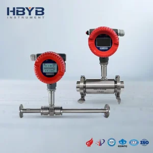 Small Stainless Steel Pipeline Measurement Oil Flow Meter RS485 Flange Type DN25 Turbine Flow Meter for Liquid