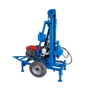 Small diesel Electric Civilian Drilling Machine 100 Meters Rural Deep Water Well Drilling Equipment Drilling Machine Household d