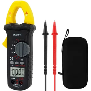 Smart Digital Clamp Meter Clamp Multimeter with Auto ranging Amp Meter Built in HD Screen Measures AC DC Current Voltage