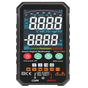 Smart Digital Multimeter with AC/DC Voltage, Resistance, Capacitance, and True RMS