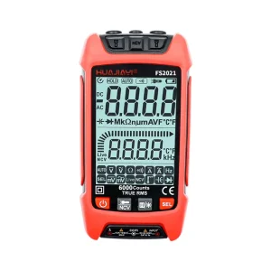 Smart Electric Multi Meter Digital Multimeter 6000 Counts RMS Electrical Capacitance Meter Temp Resistance Transistor Testers