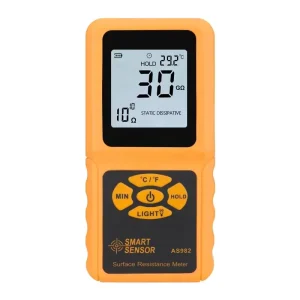 Smart Sensor AS982 Handheld Surface Resistance Meter Portable Earth Resistance Meter LDC Display