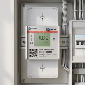 Smart Single-Phase 60A LED Backlight Digital Display Wattmeter Power Electric Energy Meter 1.0 Accuracy Class