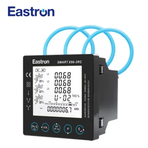 Smart X96 3RC 96×96 Multifunction Energy Meter Panel Mount Compatible with Rogowski Coil Suitable for Industrial