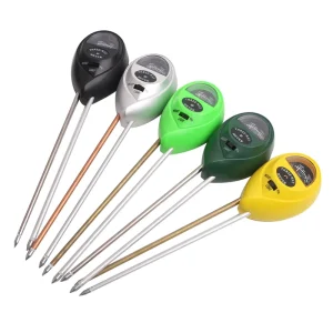 Soil 3 in 1 PH Meter Portable Light Monitor Pen Type Plant Temperature Monitor Indoor Outdoor Farm Use Soil Test Kit