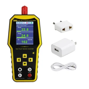 Soil Detector Soil Sensor Nitrogen Phosphorus Potassium PH Temperature and Humidity Water Sensor EC Nutrient Speed Tester